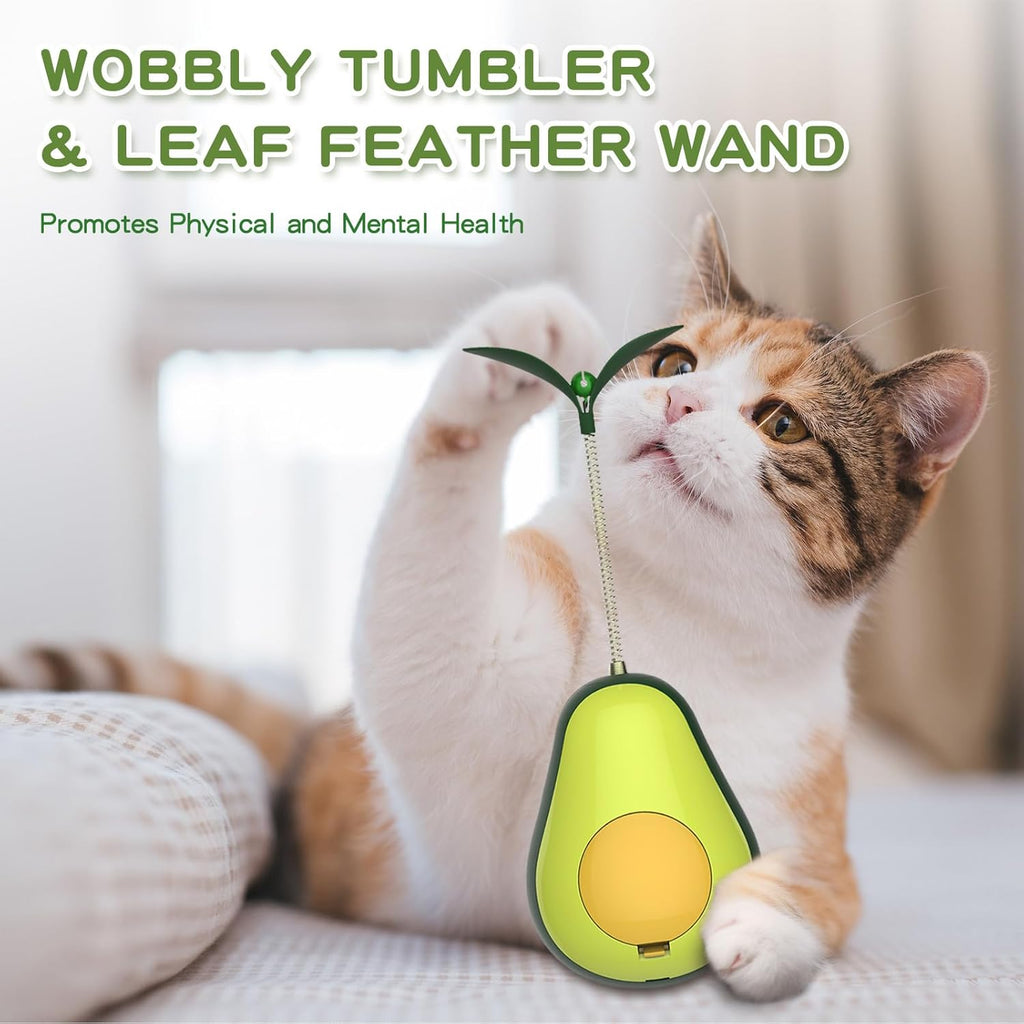 Avocado Tumbler Cat Toy with Catnip Ball