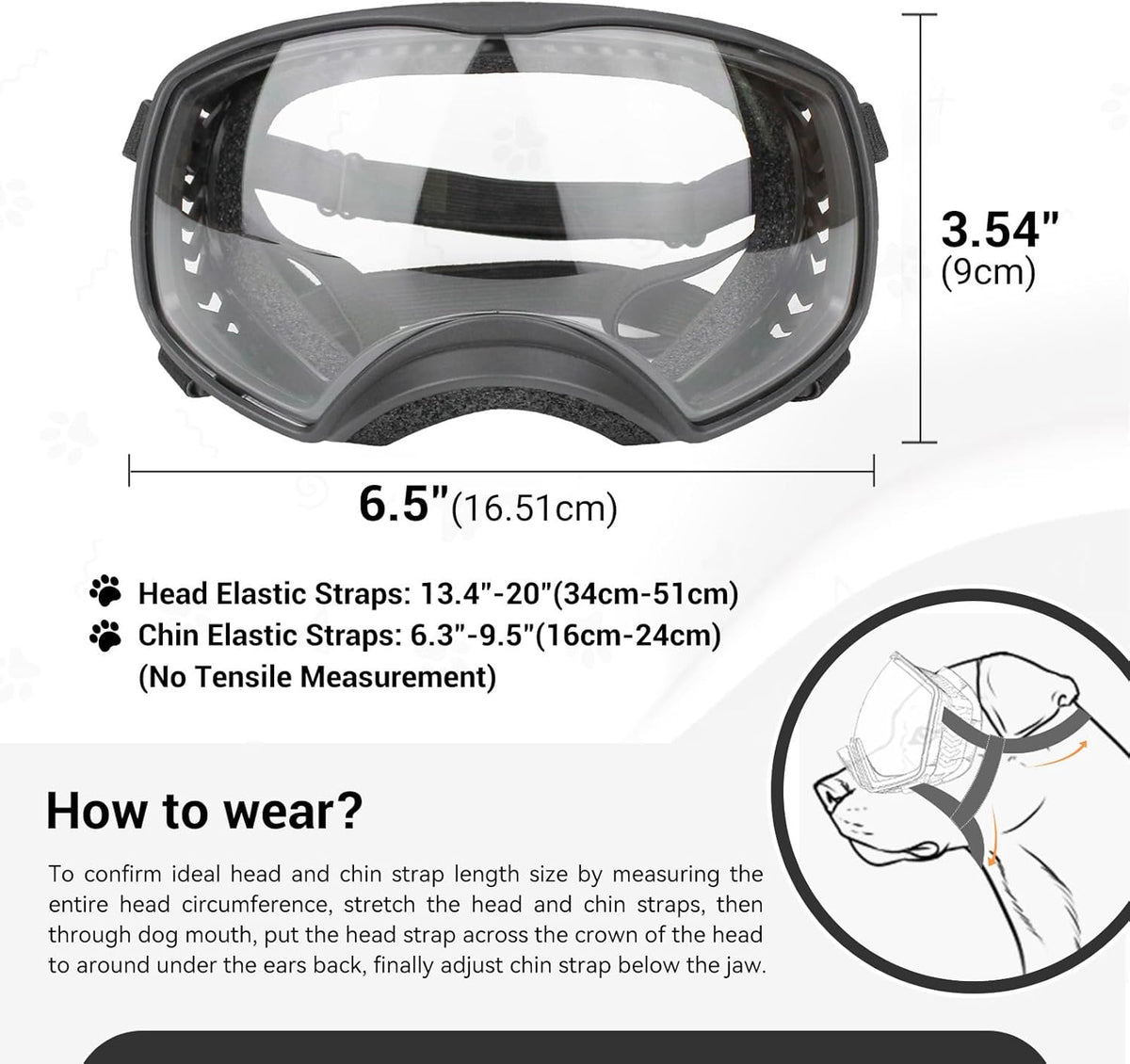 Tactical Dog Goggles for Large Dogs