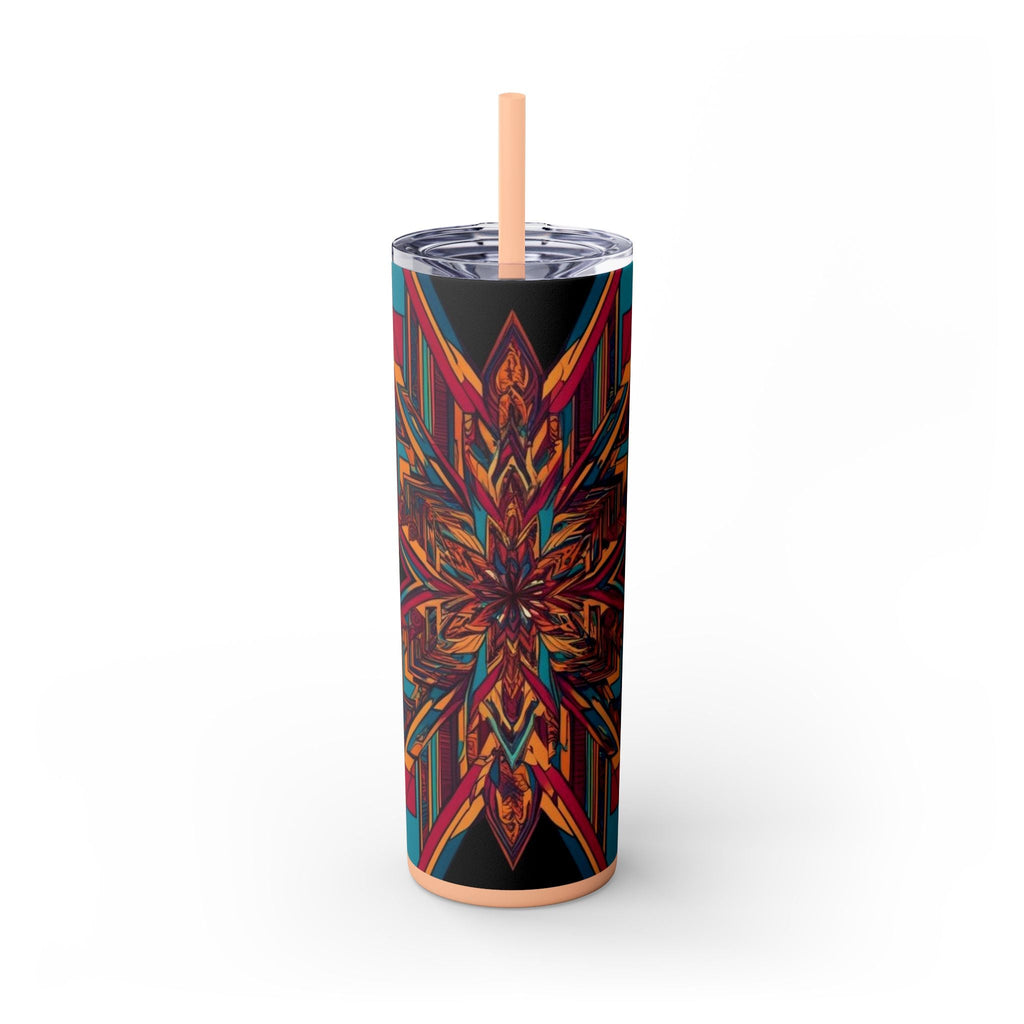 Skinny Tumbler with Straw – 20 oz Stainless Steel Cup
