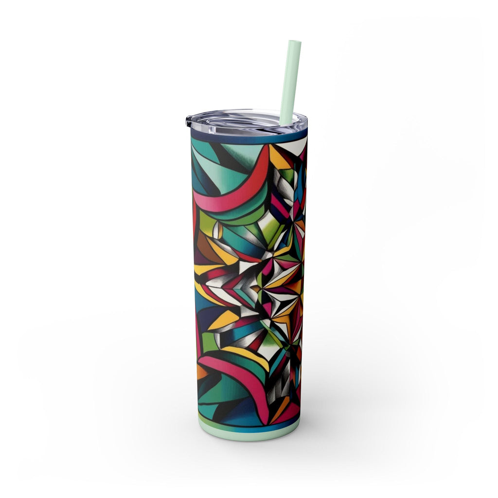 Skinny Tumbler with Straw – 20 oz Stainless Steel Cup