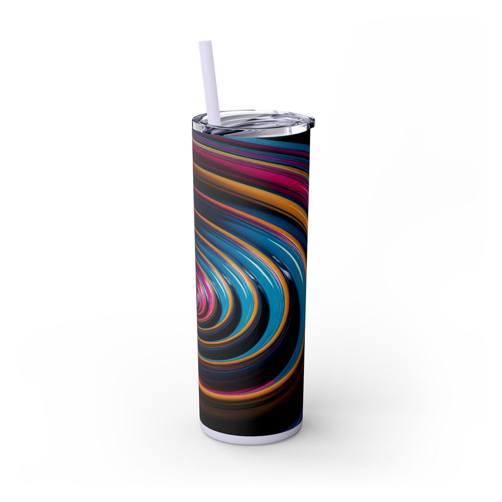 Skinny Tumbler with Straw – 20 oz Stainless Steel Cup