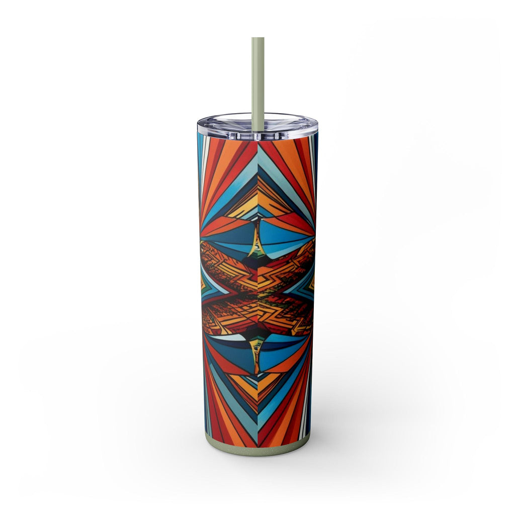 Skinny Tumbler with Straw – 20 oz Stainless Steel Cup