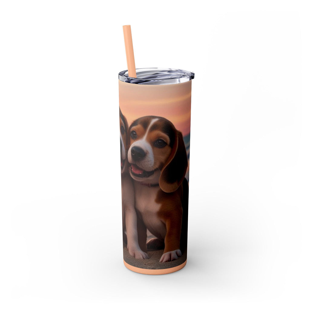 Skinny Tumbler with Straw – 20 oz Stainless Steel Cup