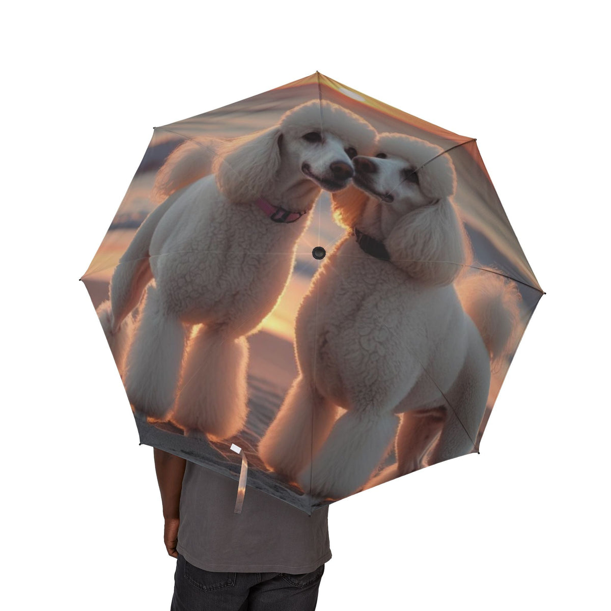 48" Semi-Automatic Umbrella – Windproof Large Travel Rain Umbrella