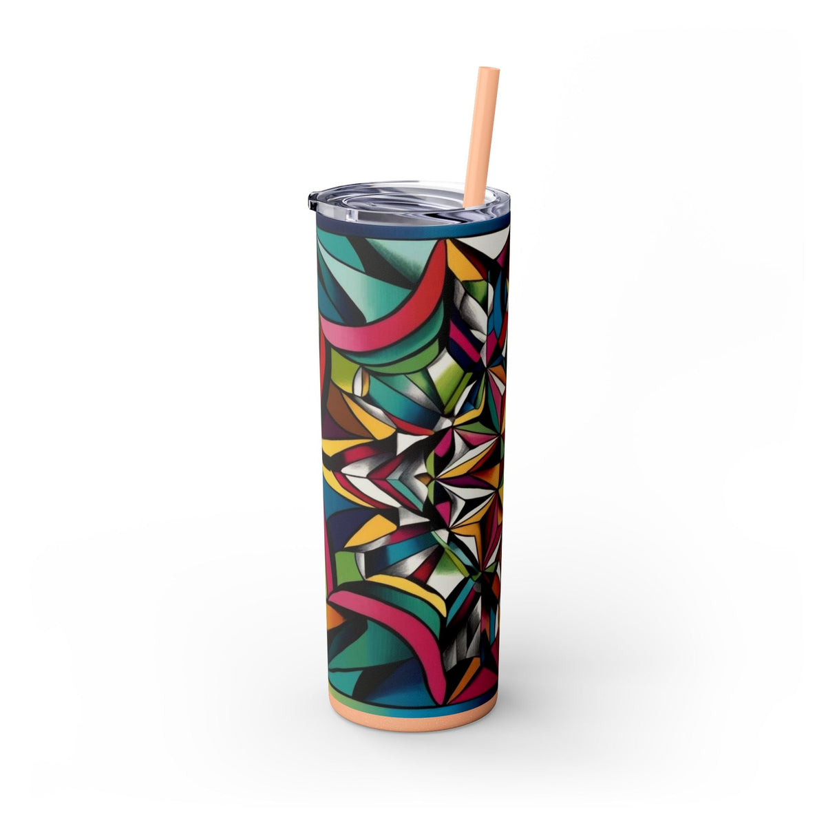 Skinny Tumbler with Straw – 20 oz Stainless Steel Cup