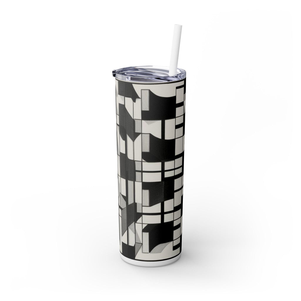 Skinny Tumbler with Straw – 20 oz Stainless Steel Cup