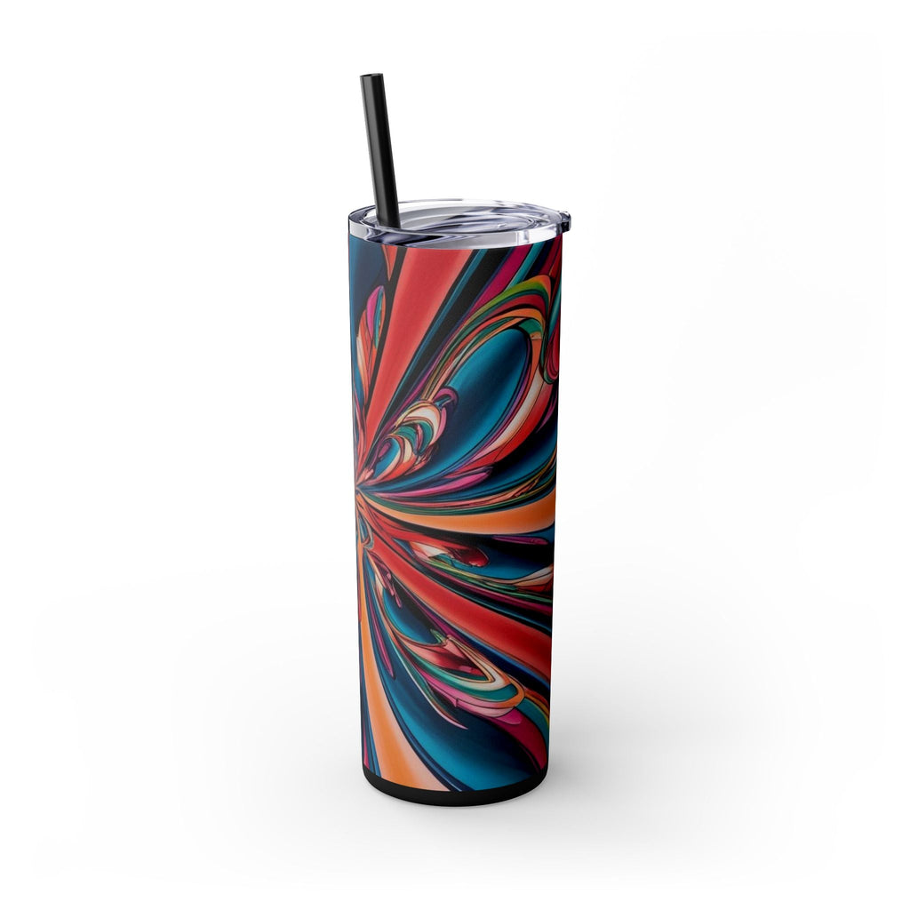 Skinny Tumbler with Straw – 20 oz Stainless Steel Cup