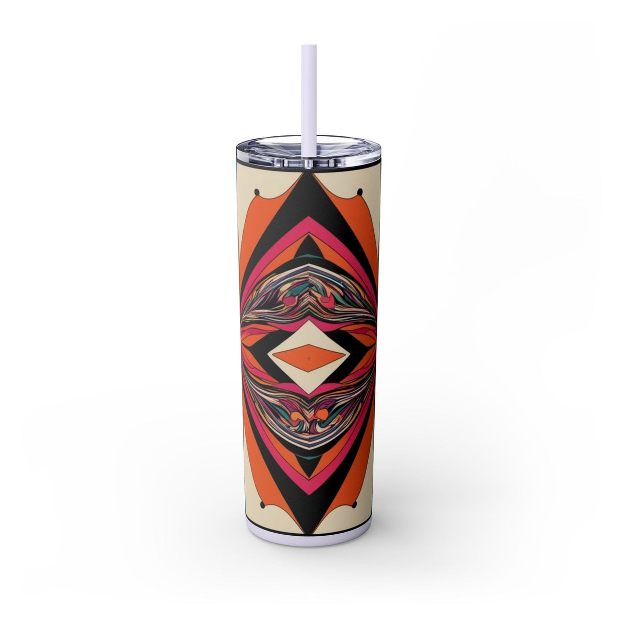 Skinny Tumbler with Straw – 20 oz Stainless Steel Cup