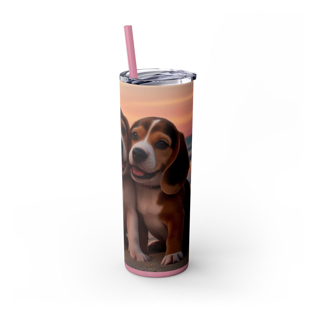 Skinny Tumbler with Straw – 20 oz Stainless Steel Cup