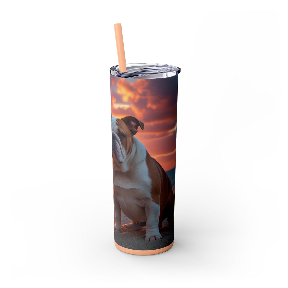 Skinny Tumbler with Straw – 20 oz Stainless Steel Cup