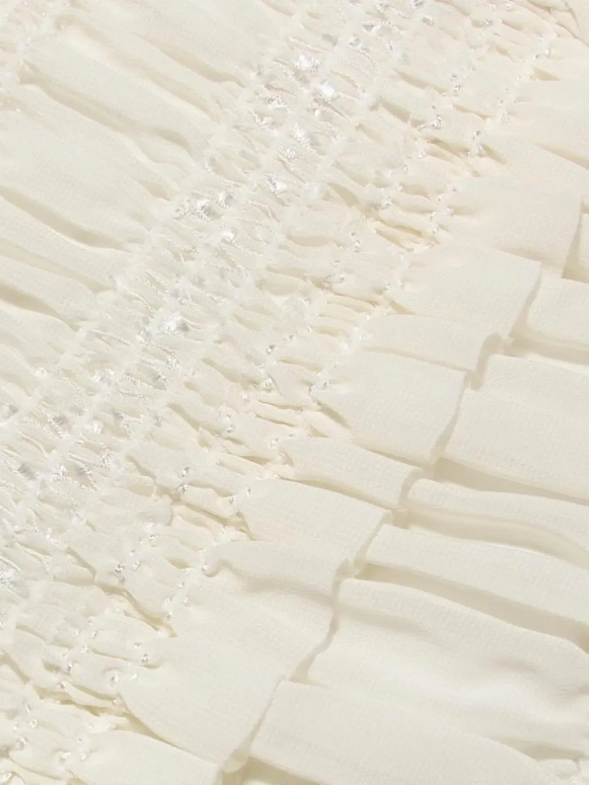 Frill Tiered Textured Maxi Cami Dress