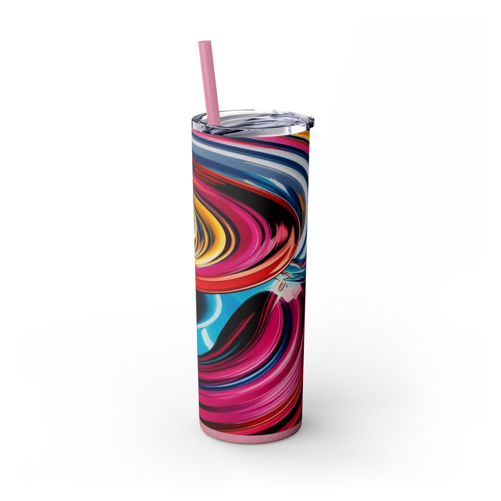 Skinny Tumbler with Straw – 20 oz Stainless Steel Cup