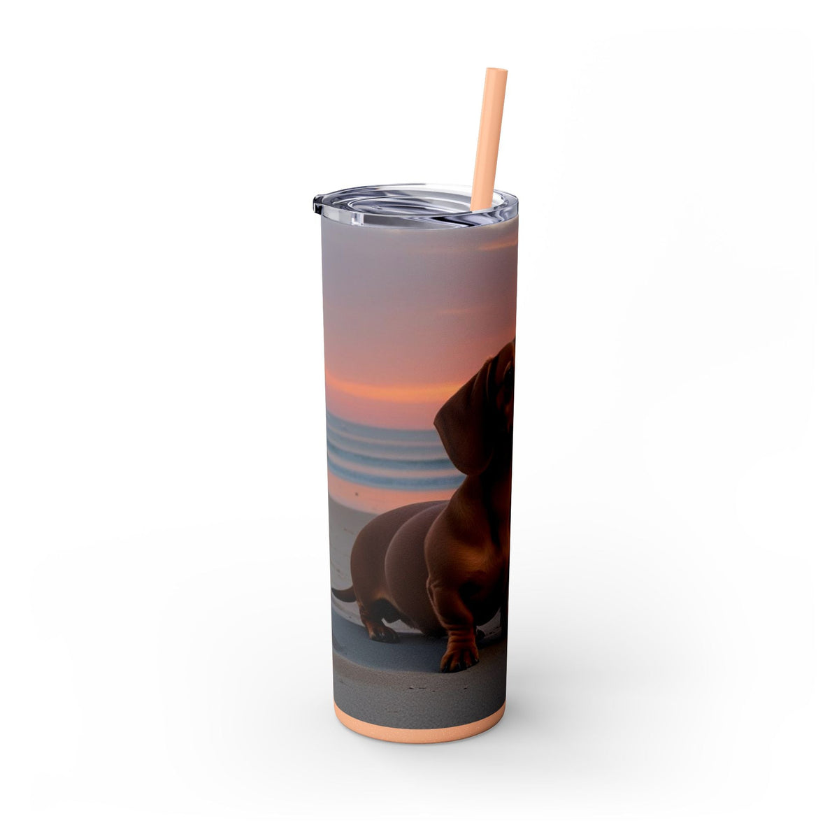 Skinny Tumbler with Straw – 20 oz Stainless Steel Cup