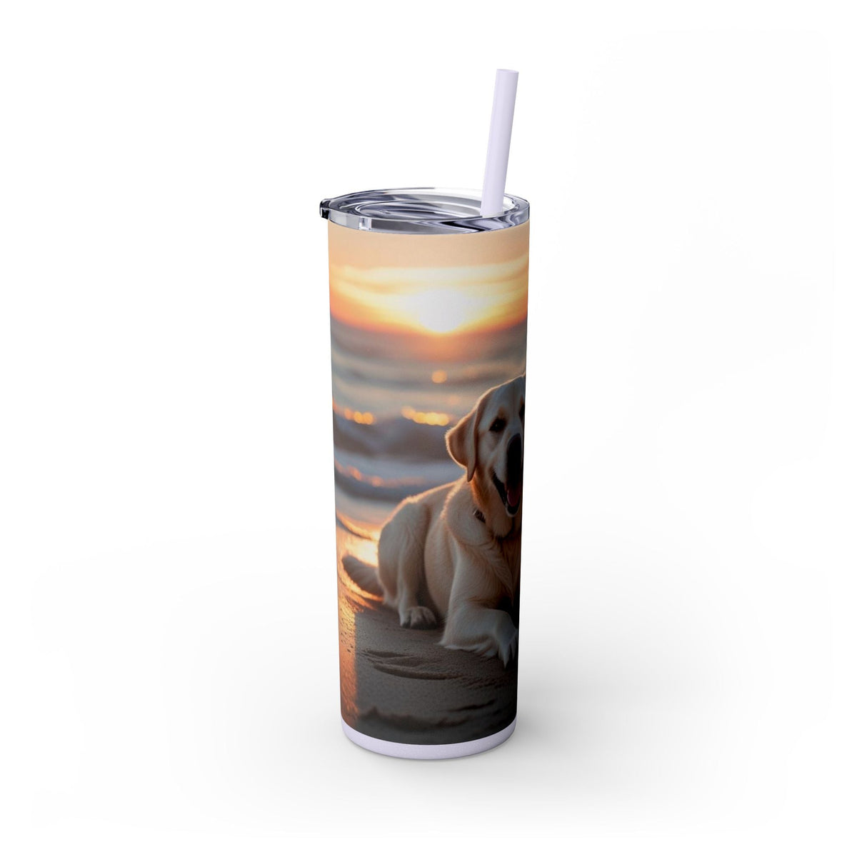 Skinny Tumbler with Straw – 20 oz Stainless Steel Cup