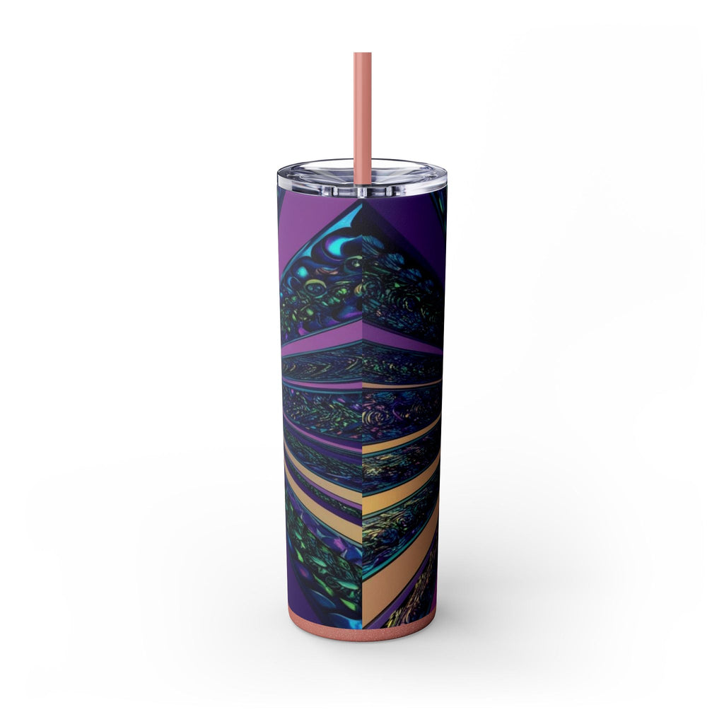 Skinny Tumbler with Straw – 20 oz Stainless Steel Cup
