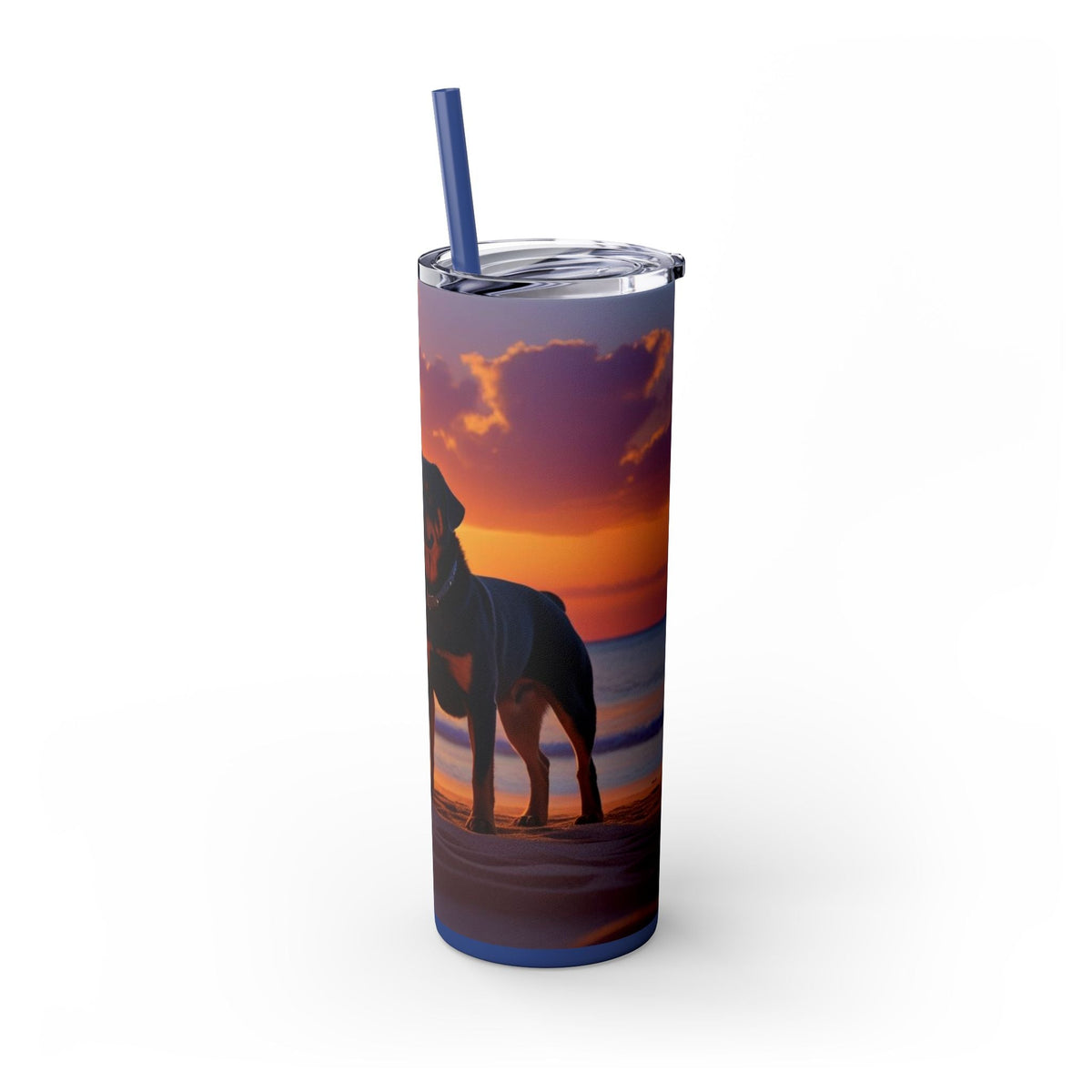 Skinny Tumbler with Straw – 20 oz Stainless Steel Cup