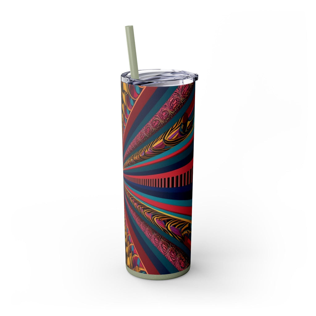 Skinny Tumbler with Straw – 20 oz Stainless Steel Cup