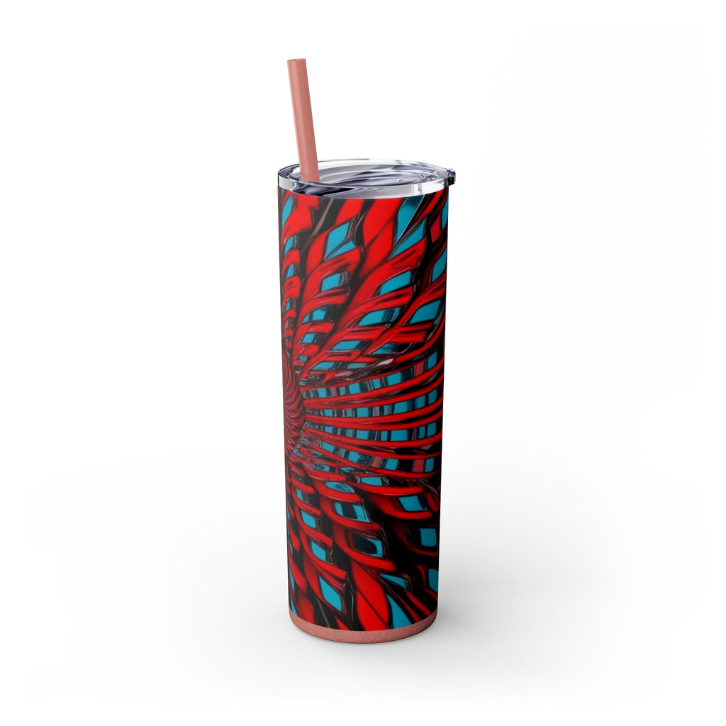 Skinny Tumbler with Straw – 20 oz Stainless Steel Cup