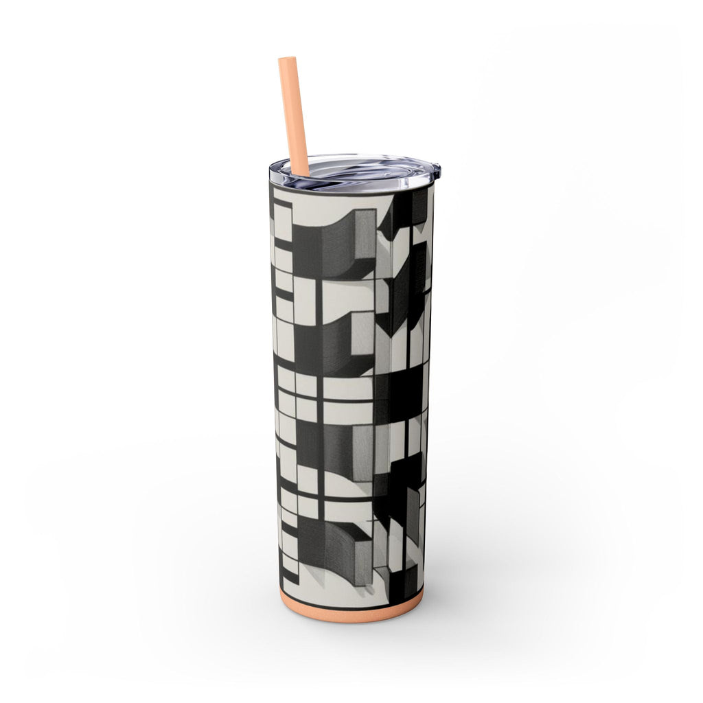 Skinny Tumbler with Straw – 20 oz Stainless Steel Cup