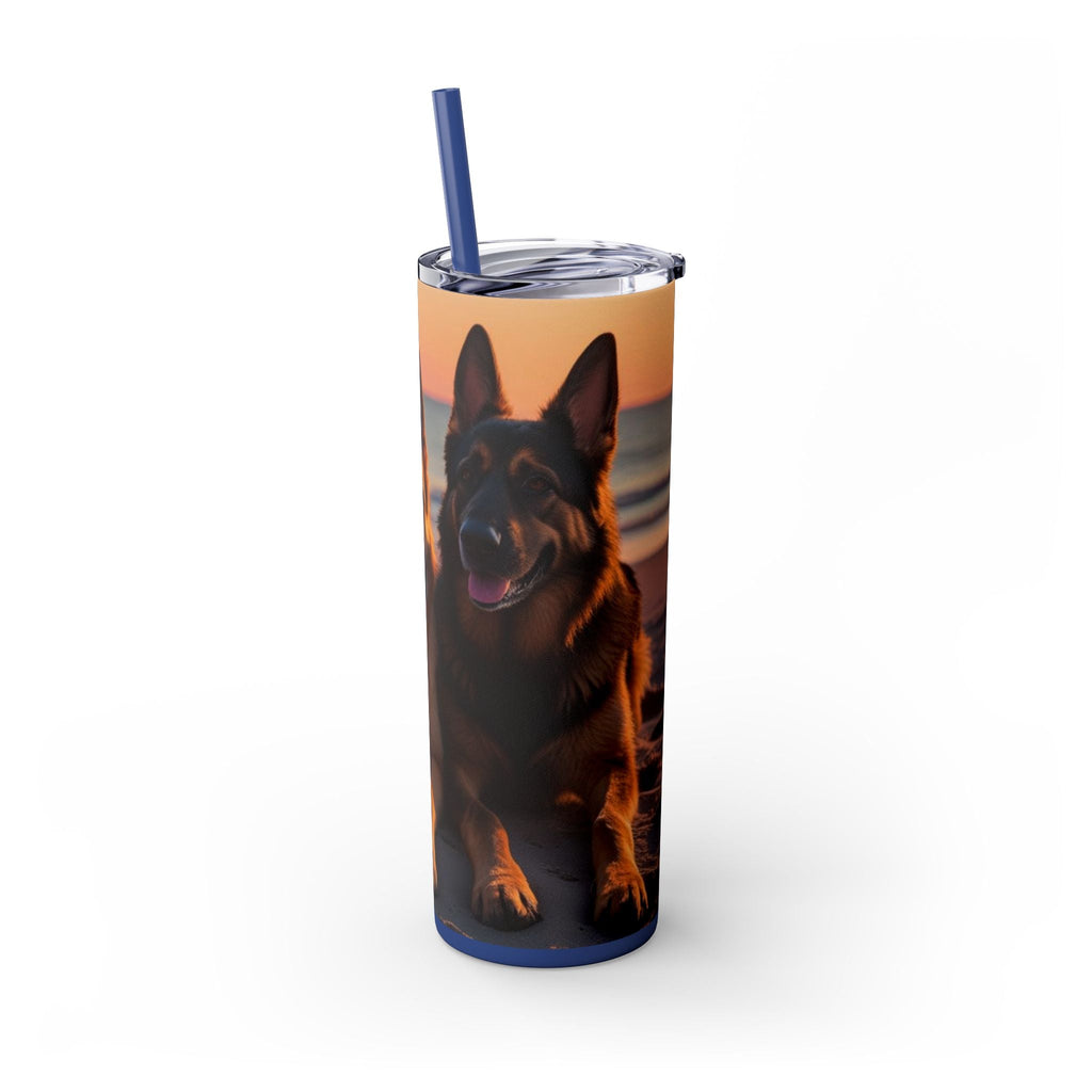 Skinny Tumbler with Straw – 20 oz Stainless Steel Cup