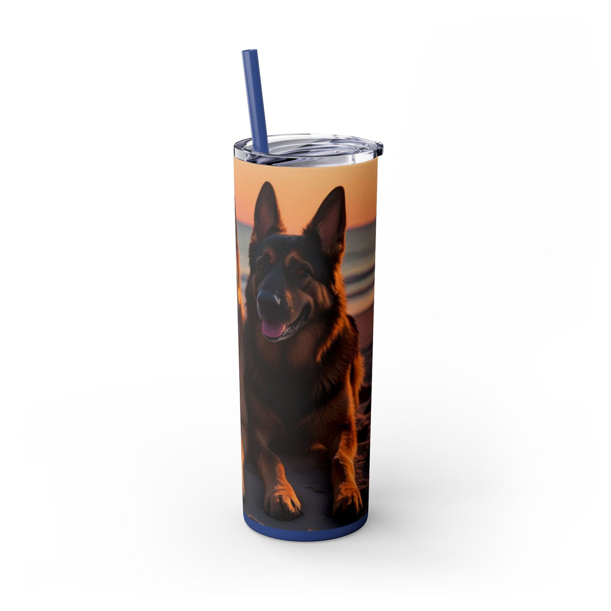 Skinny Tumbler with Straw – 20 oz Stainless Steel Cup