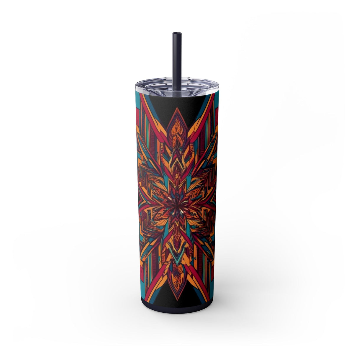 Skinny Tumbler with Straw – 20 oz Stainless Steel Cup
