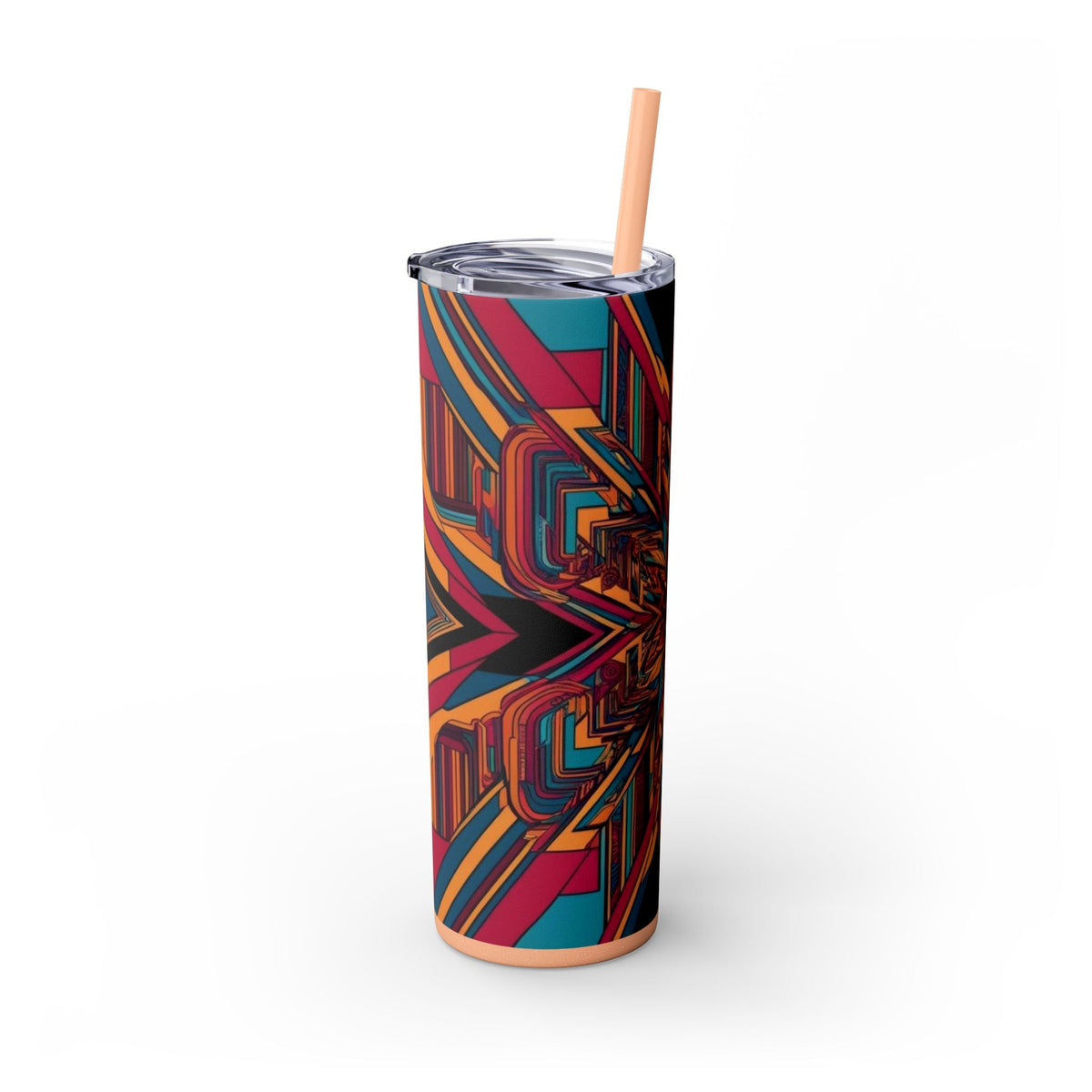 Skinny Tumbler with Straw – 20 oz Stainless Steel Cup