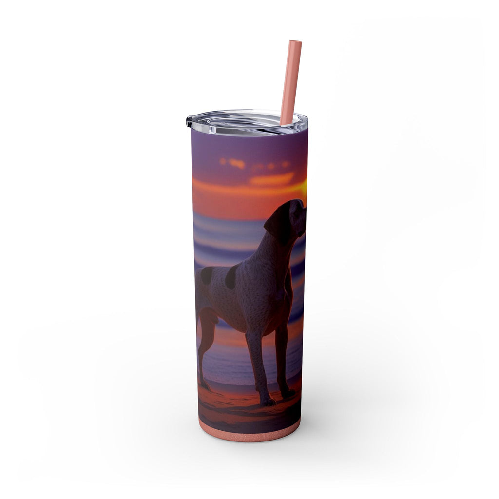 Skinny Tumbler with Straw – 20 oz Stainless Steel Cup