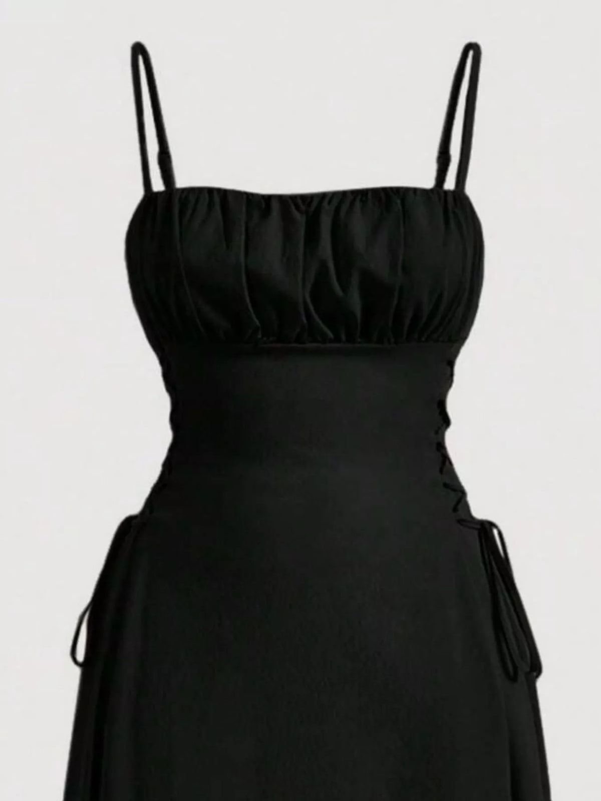 Lace-Up Side A-Line Cami Dress