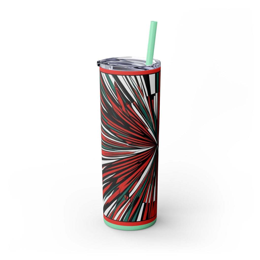 Skinny Tumbler with Straw – 20 oz Stainless Steel Cup