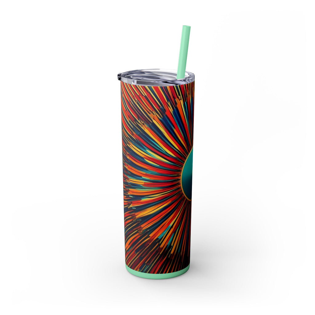 Skinny Tumbler with Straw – 20 oz Stainless Steel Cup