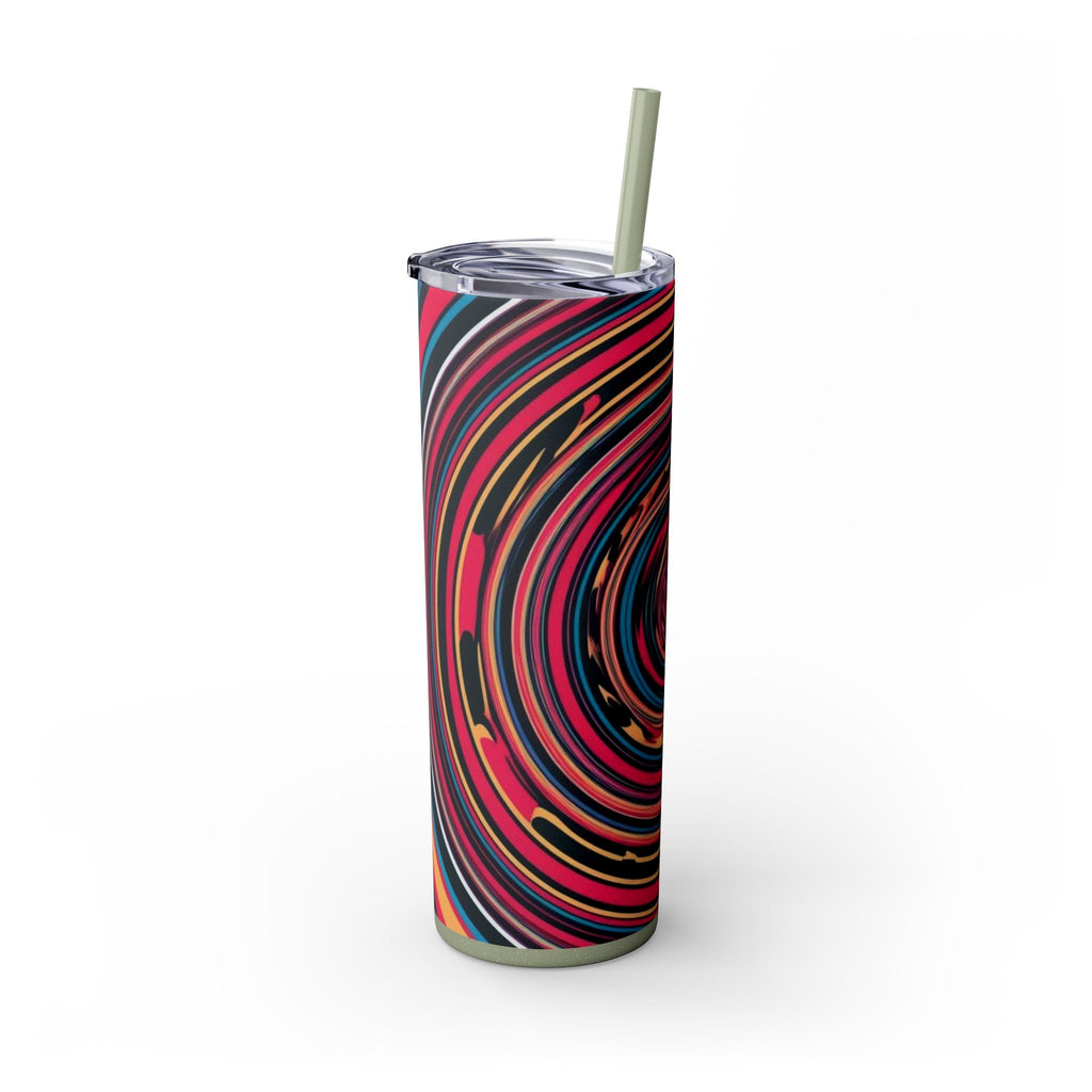 Skinny Tumbler with Straw – 20 oz Stainless Steel Cup