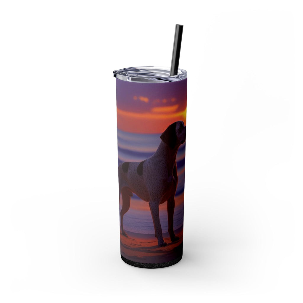 Skinny Tumbler with Straw – 20 oz Stainless Steel Cup