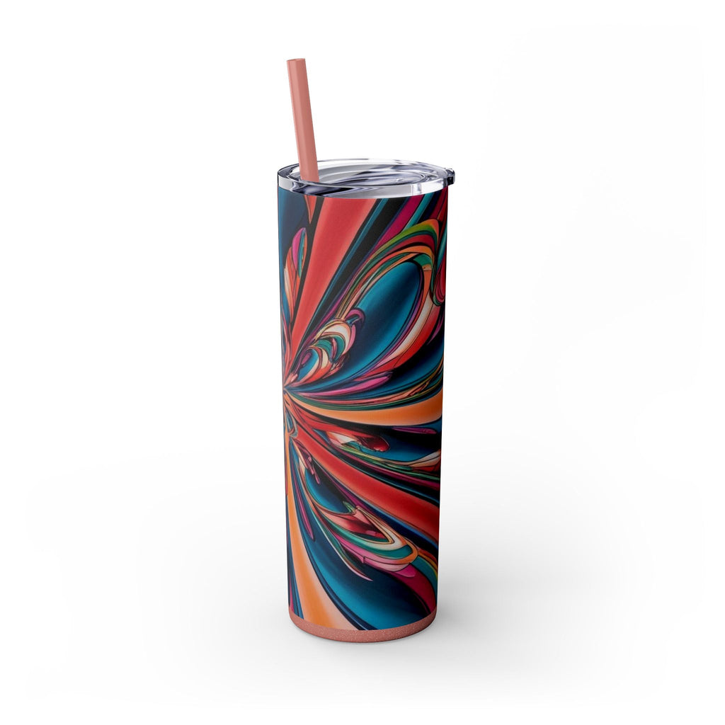 Skinny Tumbler with Straw – 20 oz Stainless Steel Cup