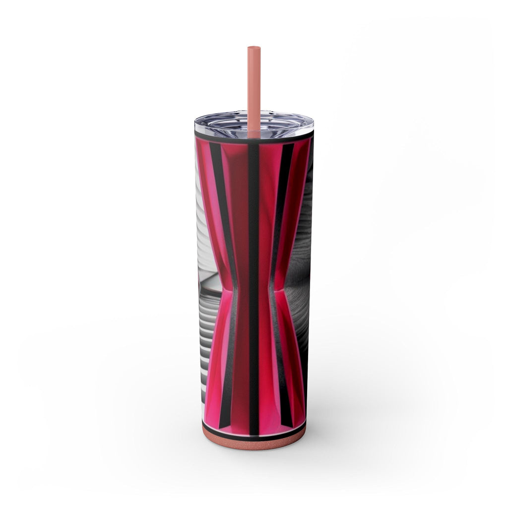 Skinny Tumbler with Straw – 20 oz Stainless Steel Cup