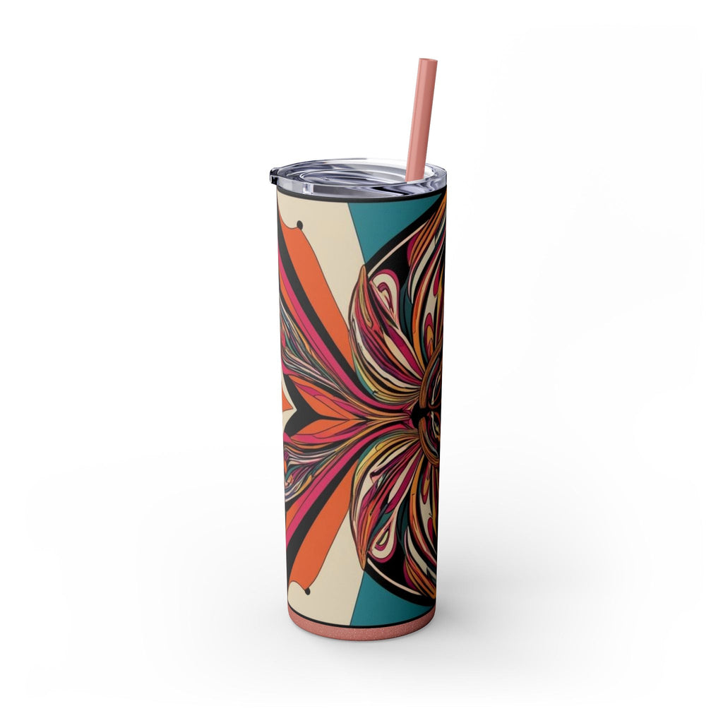 Skinny Tumbler with Straw – 20 oz Stainless Steel Cup