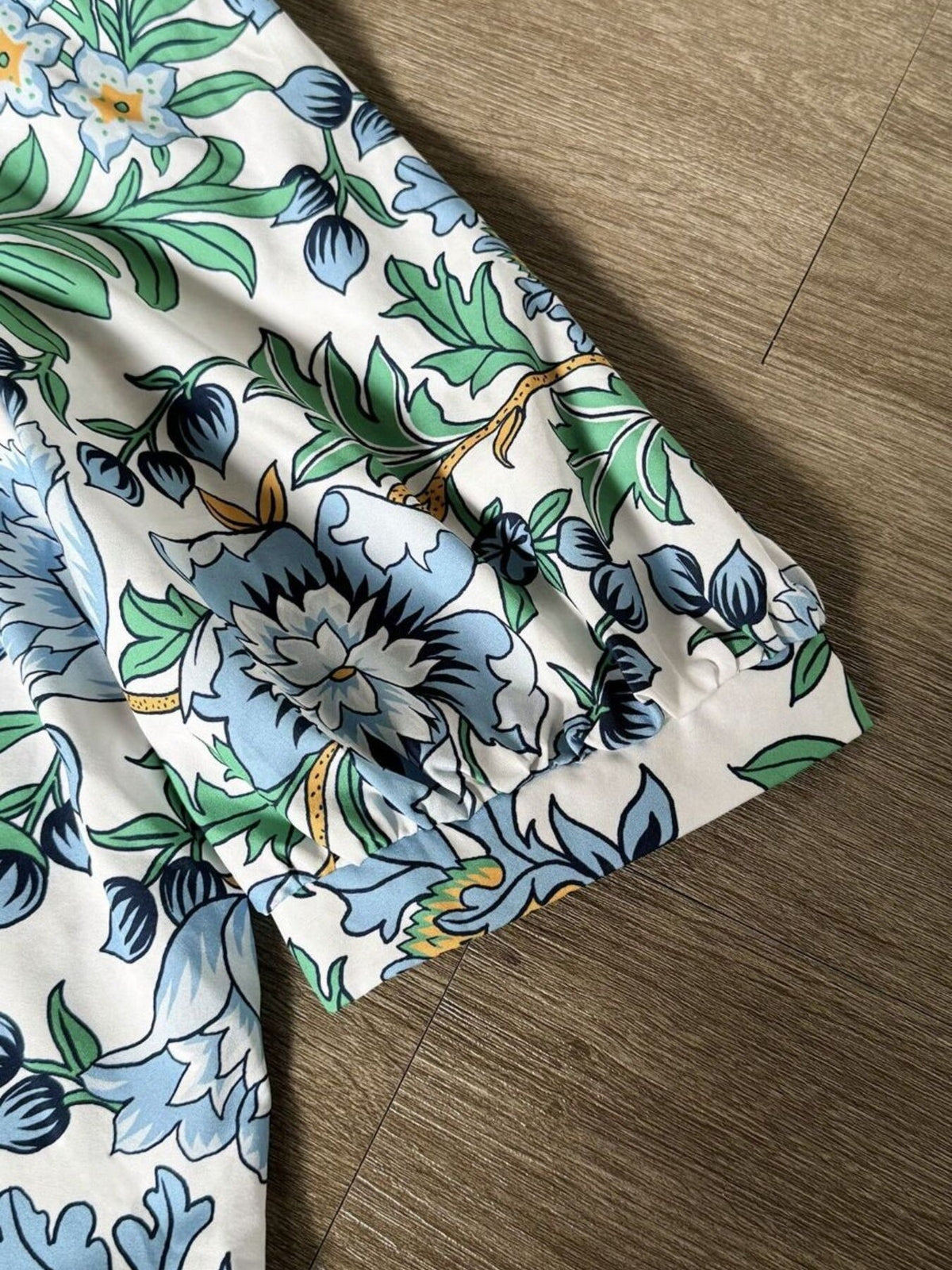 Floral Print Half Sleeve Blouse