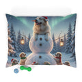 Holiday Snowman Dog Pet Bed