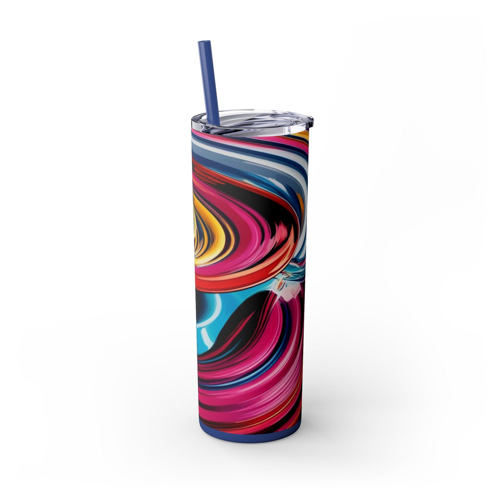 Skinny Tumbler with Straw – 20 oz Stainless Steel Cup
