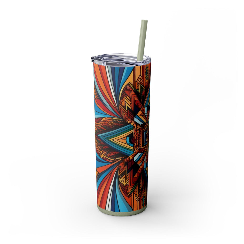 Skinny Tumbler with Straw – 20 oz Stainless Steel Cup