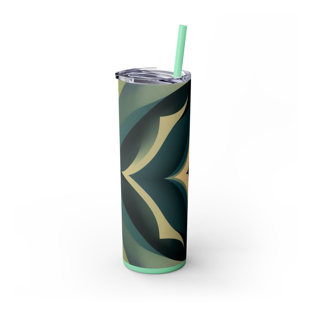 Skinny Tumbler with Straw – 20 oz Stainless Steel Cup