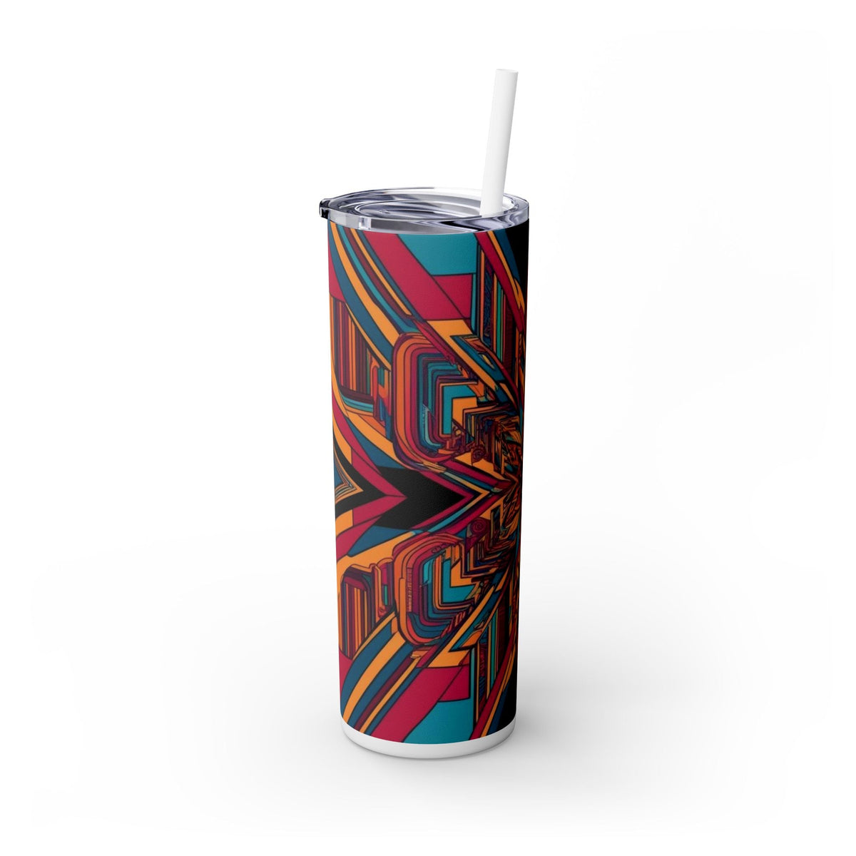 Skinny Tumbler with Straw – 20 oz Stainless Steel Cup