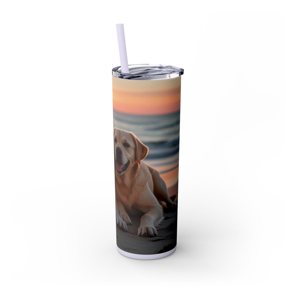 Skinny Tumbler with Straw – 20 oz Stainless Steel Cup