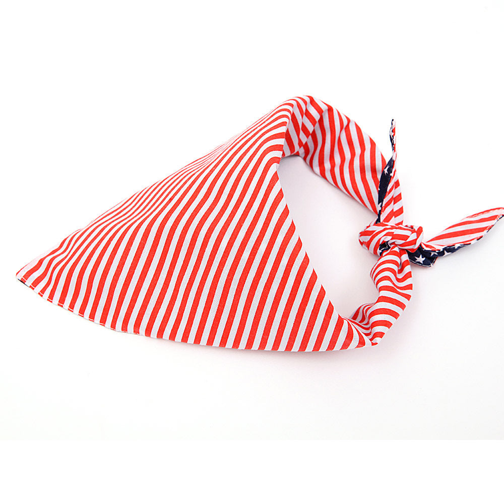 Reversible Stars and Stripes Dog Bandana