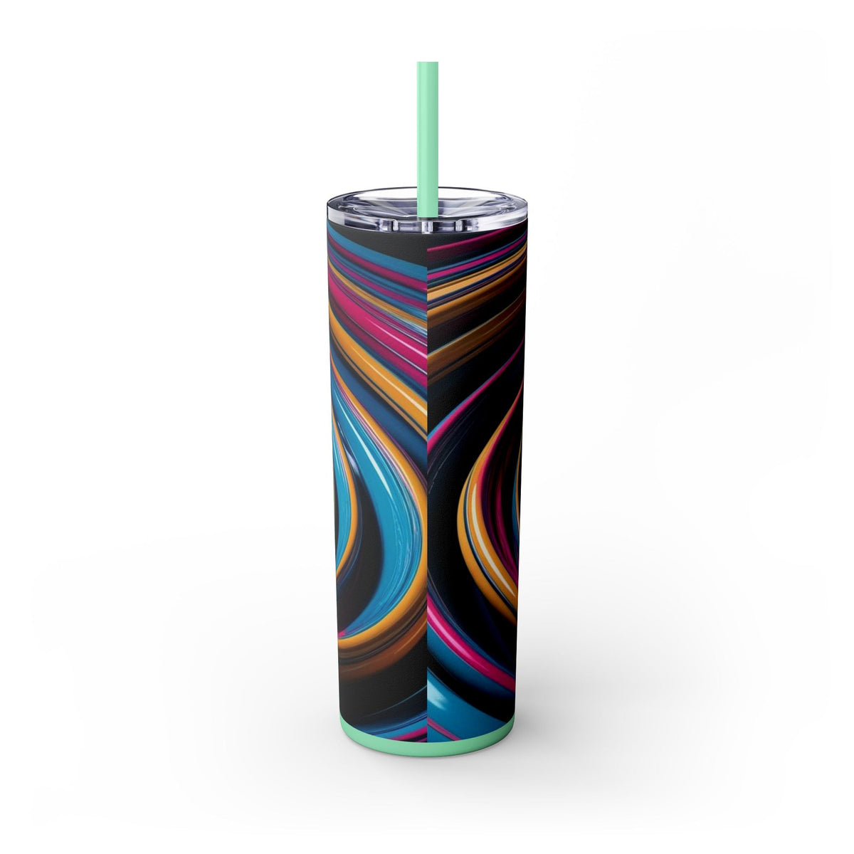 Skinny Tumbler with Straw – 20 oz Stainless Steel Cup