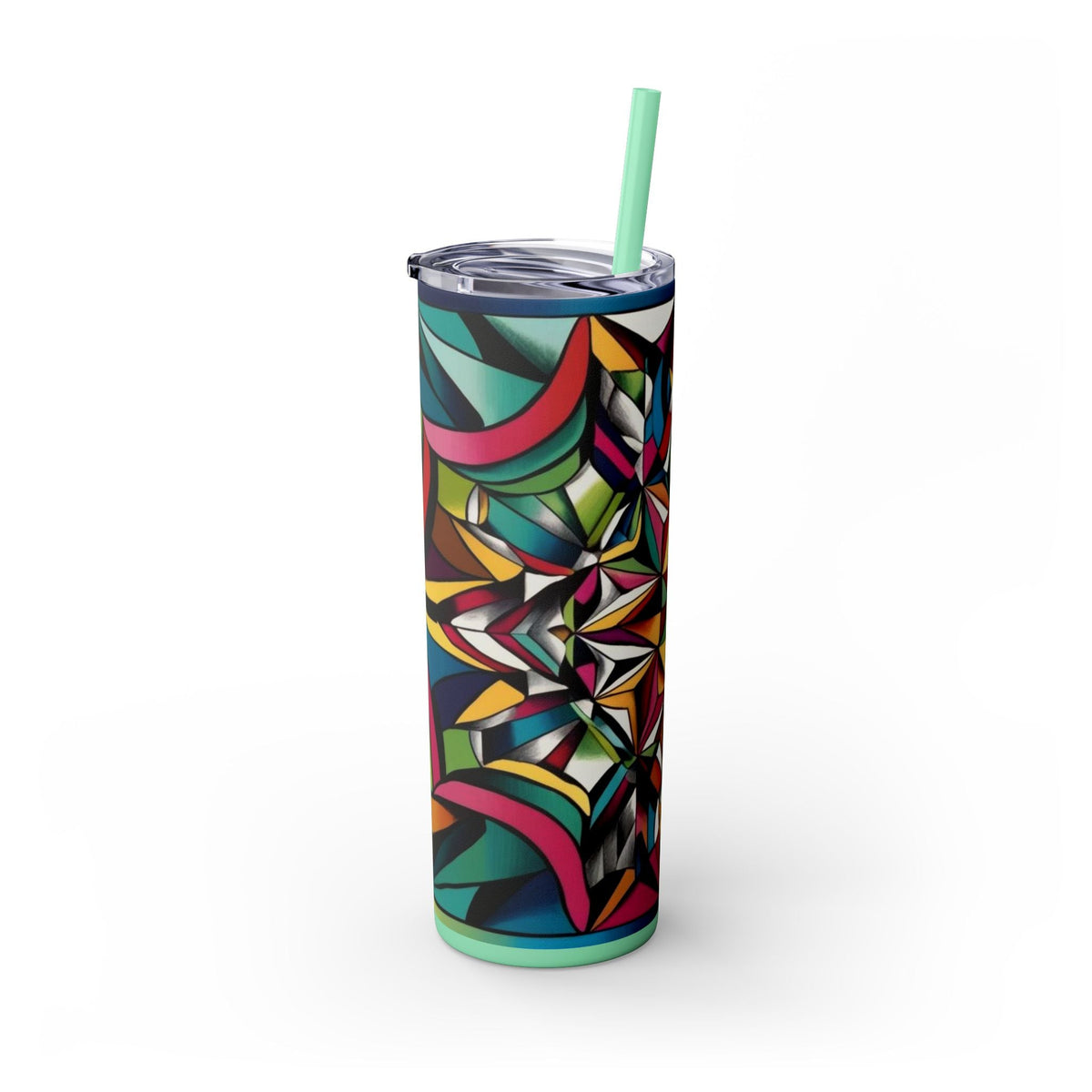 Skinny Tumbler with Straw – 20 oz Stainless Steel Cup
