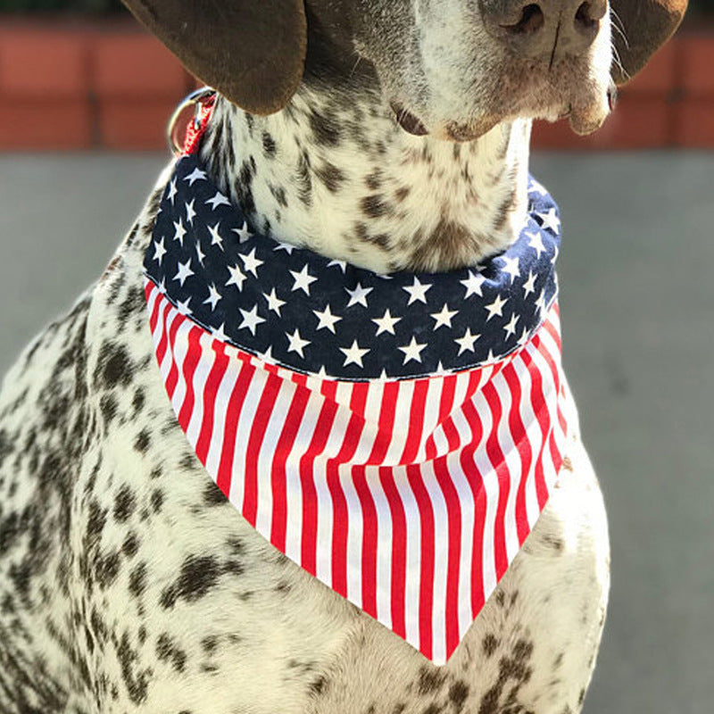 Reversible Stars and Stripes Dog Bandana
