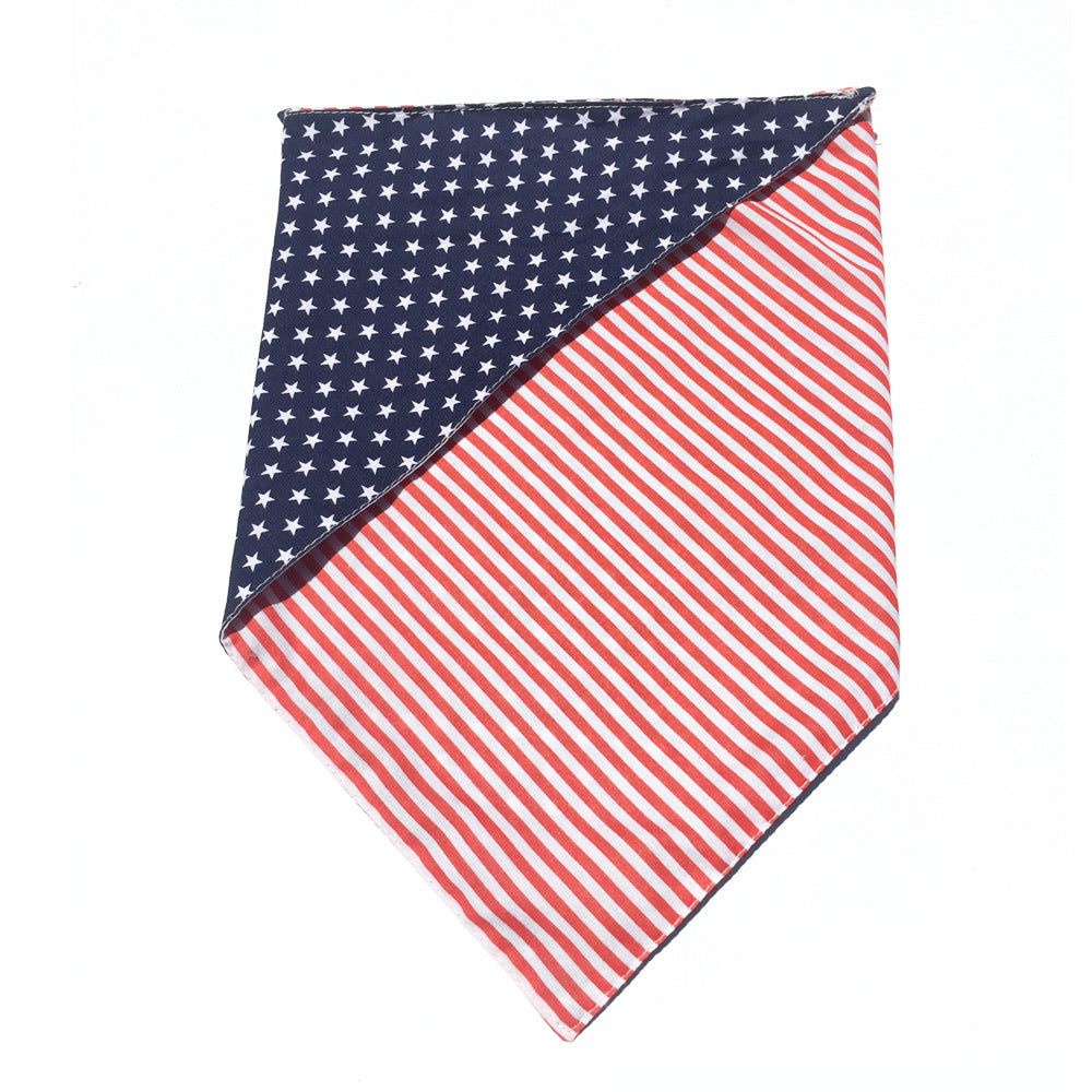 Reversible Stars and Stripes Dog Bandana