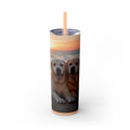 Skinny Tumbler with Straw – 20 oz Stainless Steel Cup