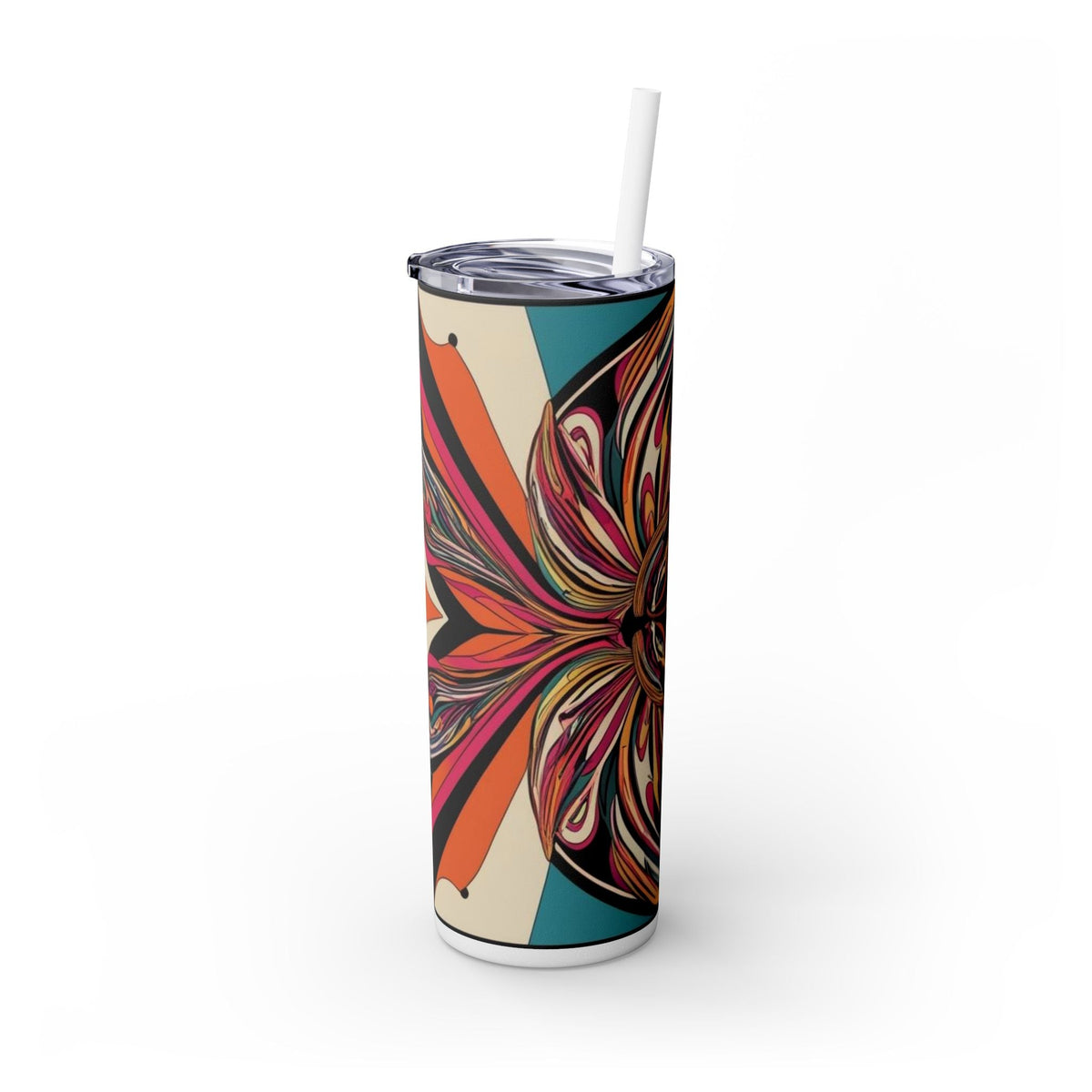 Skinny Tumbler with Straw – 20 oz Stainless Steel Cup